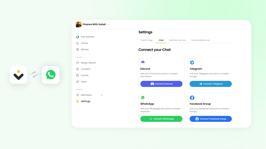 community building page screenshot
