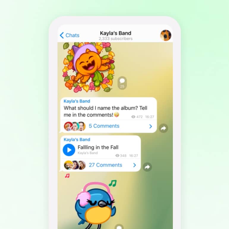 create discussion group on telegram