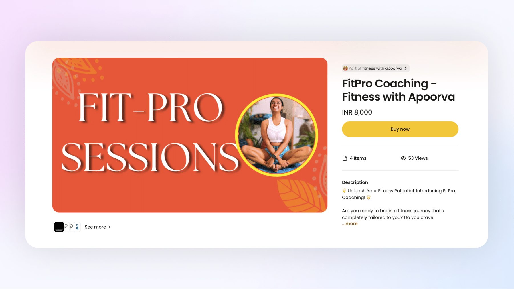 fitness with Apoorva community