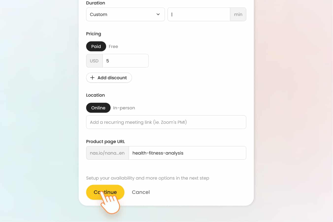 nas.com user interface screenshot