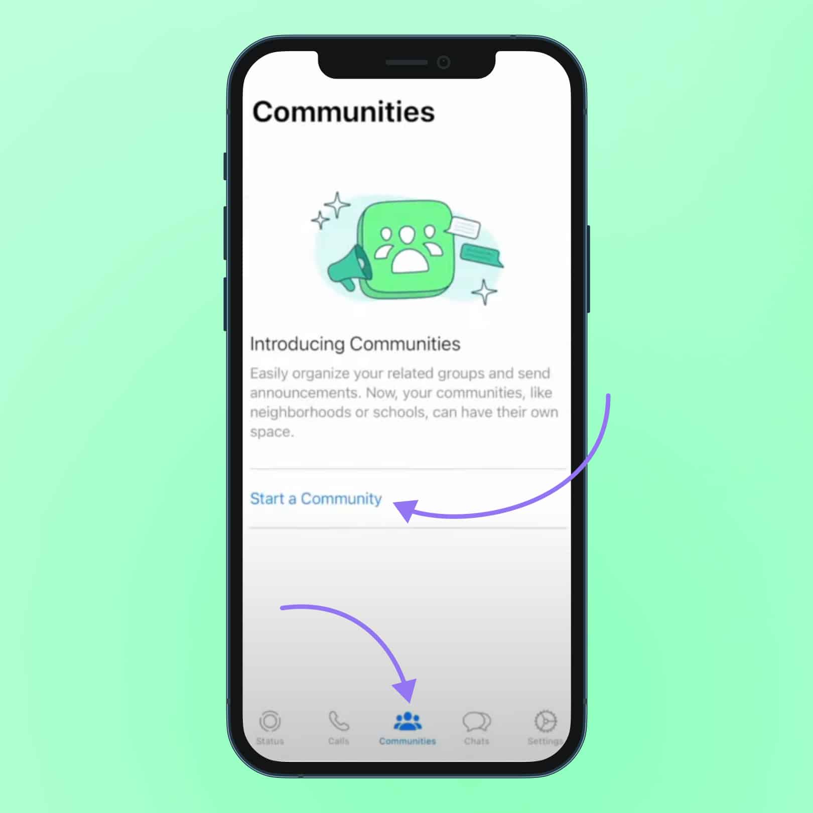 How to setup your Whatsapp Community Step 1