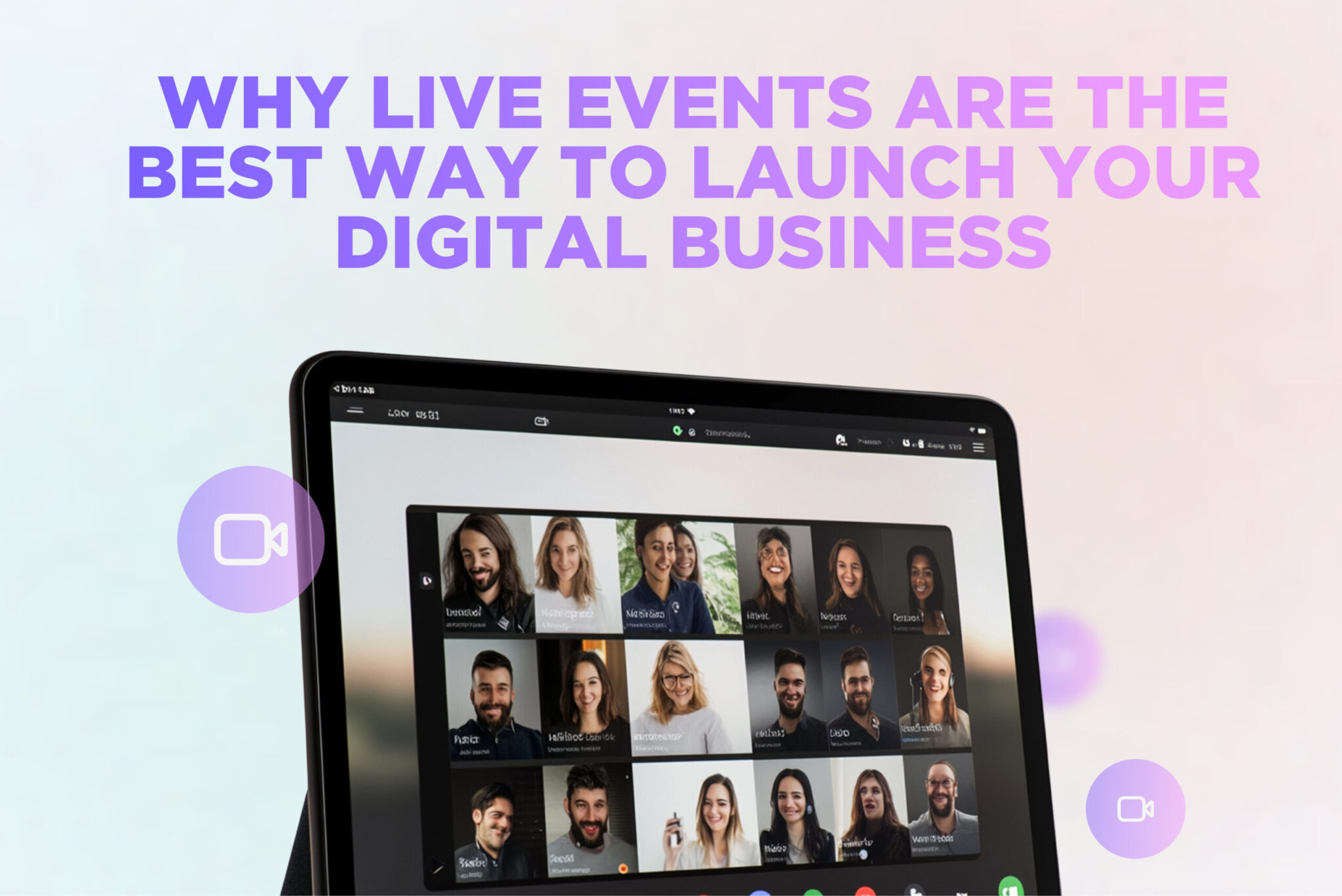 Why live events are the best way to launch your digital business