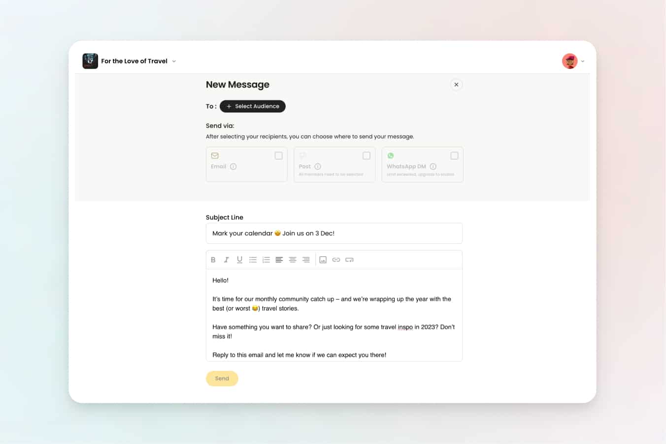 Magic Reach newsletter tool