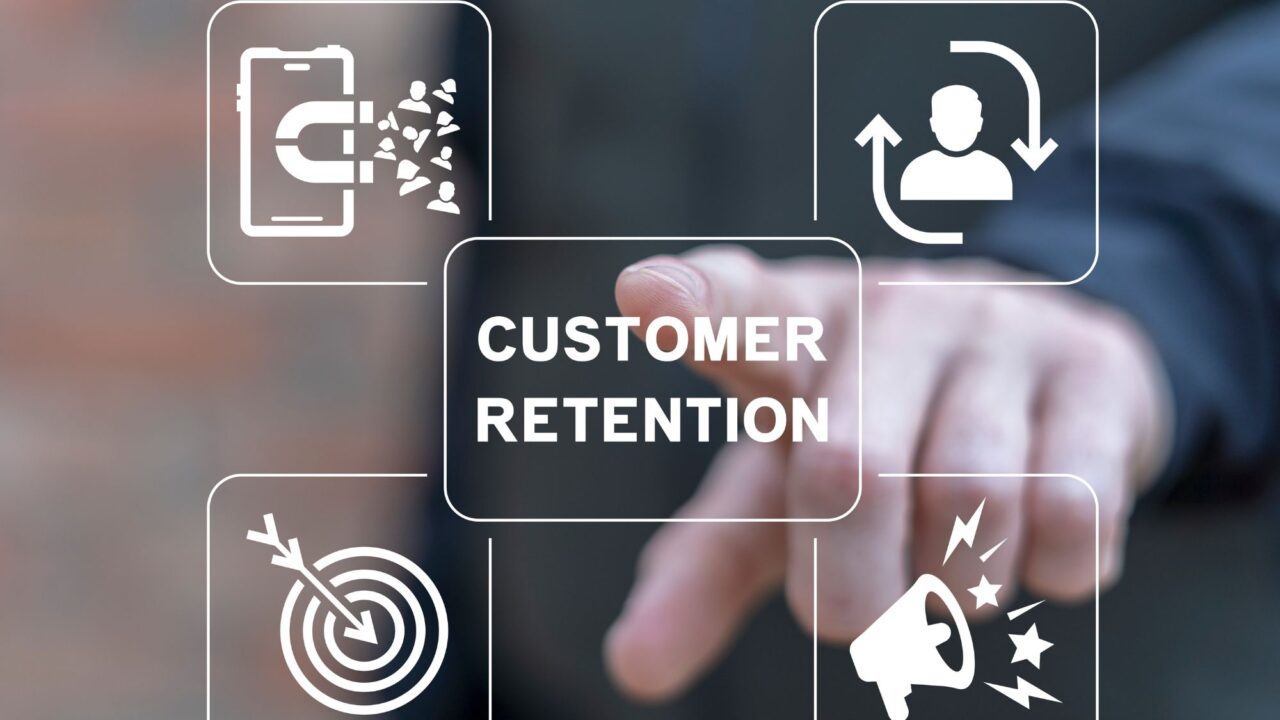 2_customer_retention_strategy_digital_icons_interface