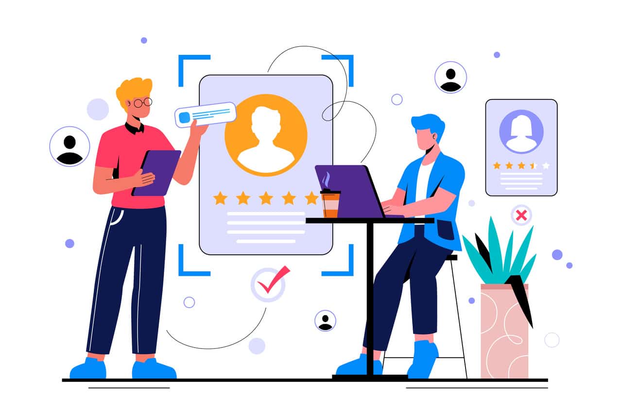 Ideal customer profile diagram with target audience characteristics