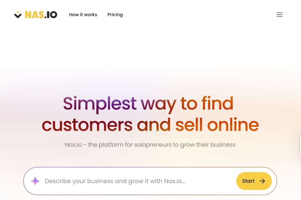 Nas.com platform screenshot showing AI features